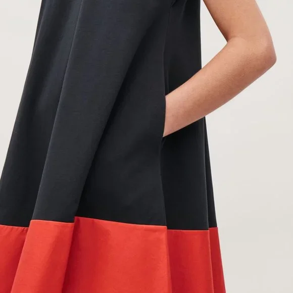 COS Contrast-Panelled Jersey Dress - Picture 6 of 12